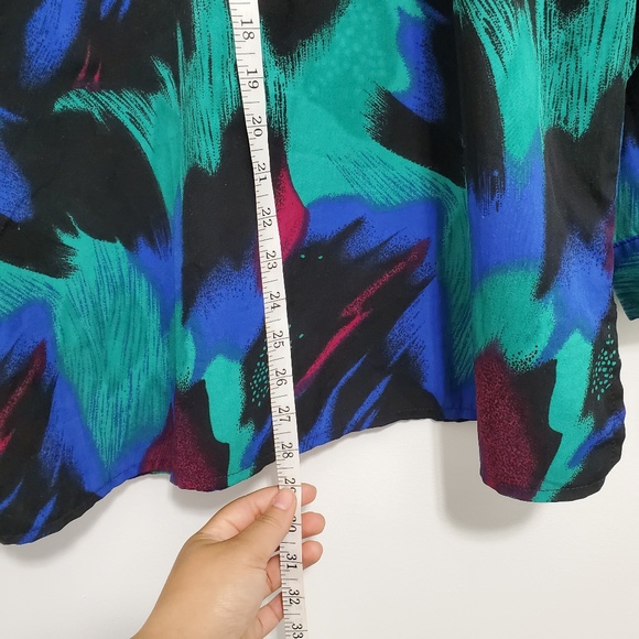 Vintage Miami-Style Colourful Blouse Unisex - Picture 6 of 6